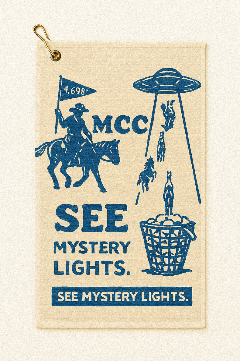 See Mystery Lights Golf Towel