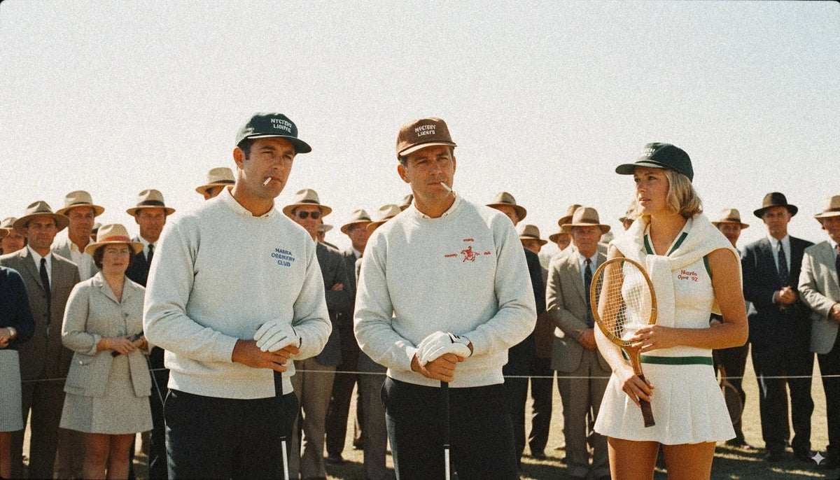 Marfa Country Club vintage sports scene