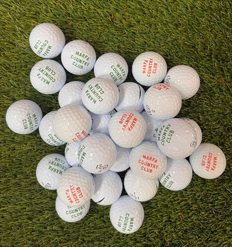 MCC Golf Balls - Red/Green Print